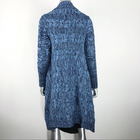 Cliche Couture Blue Cable-knit Sweater - Picture 5 of 8